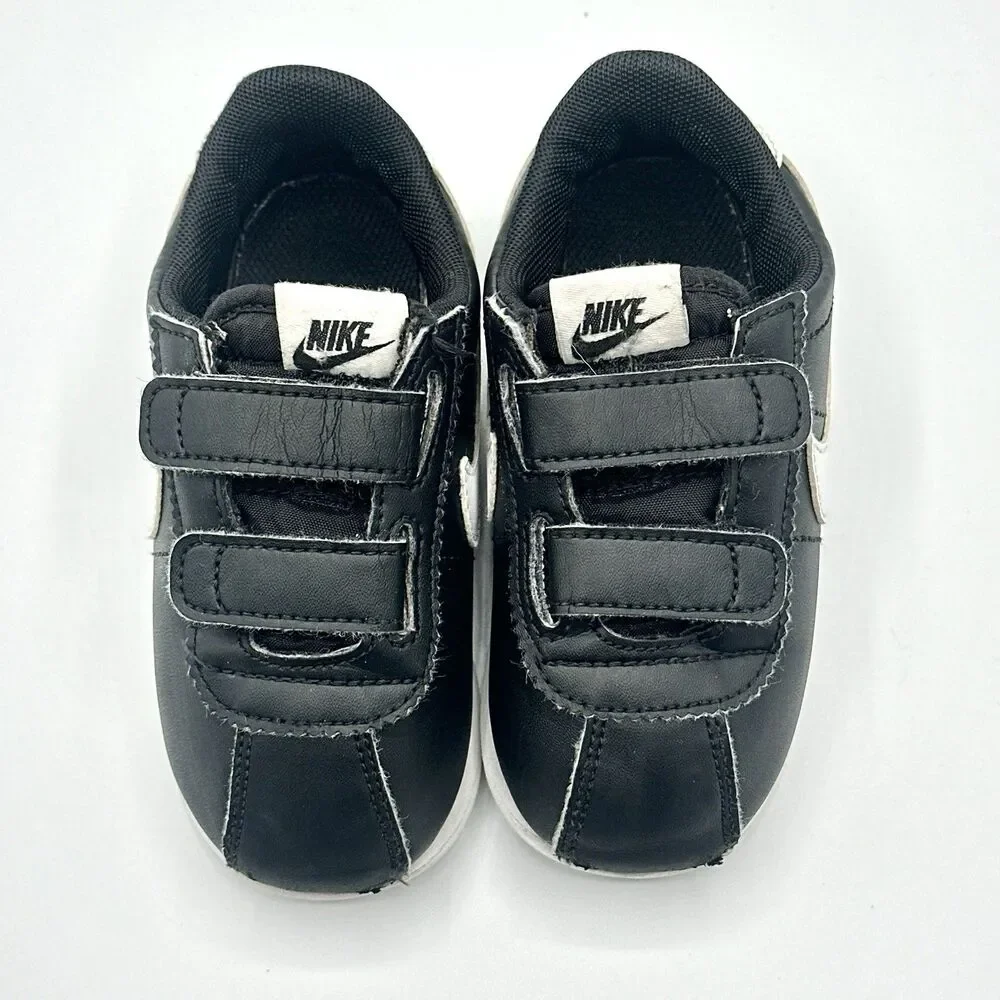 Nike Shoes Cortez Toddler 8C Black White Sneakers 904769-001